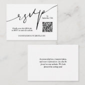 QR-code bruiloft Informatiekaartje (Voorkant / Achterkant)