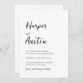 QR-code bruiloft Kaart (Voorkant / Achterkant)