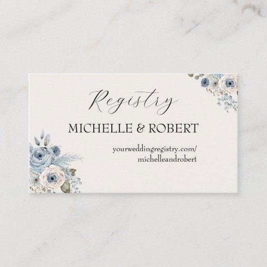 QR Code Bruiloft Registry Enclosure Kaart (Voorkant)