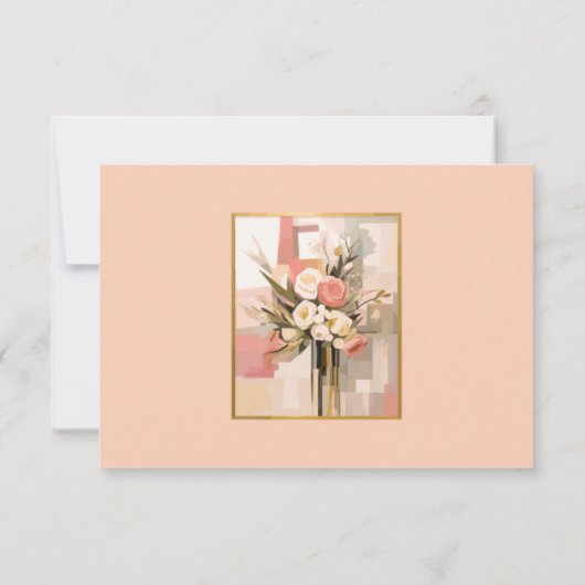 QR Code Bruiloft Website Details Behuizing Kaart (Achterkant)