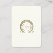 QR-code bruiloft website info Art Nouveau behuizin Informatiekaartje (Achterkant)