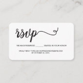 QR code bruiloft website Zitplaatsen gereserveerd Informatiekaartje (Voorkant)