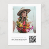QR Code Brunch & Bubbly Bridal Shower Uitnodiging Flyer (Achterkant)