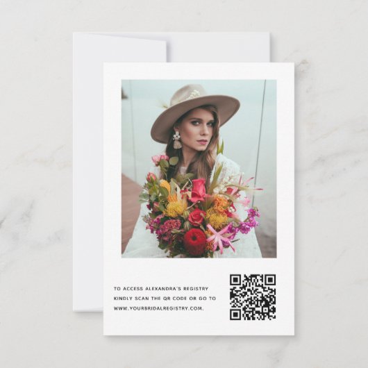 QR Code Brunch & Bubbly Vrijgezellenfeest Eucalypt Kaart (Achterkant)