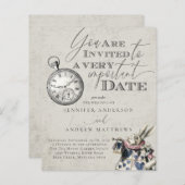 QR Code Budget Alice in Wonderland Wedding (Voorkant / Achterkant)