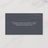 Qr Code Budget Modern Abstract Waves Informatiekaartje (Achterkant)