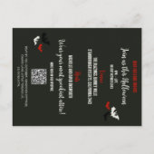 QR Code Budget rammelt enkele Botten! Halloweenfee Briefkaart (Achterkant)