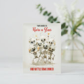 QR Code Budget rammelt enkele Botten! Halloweenfee Briefkaart (Staand voorkant)