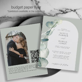 QR CODE budget zondebok FOTO trouw uitnodiging Flyer