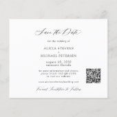 QR CODE budgetelegante fotobruiloft, behalve datum (Achterkant)