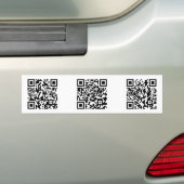 QR-code Bumpersticker (Op auto)