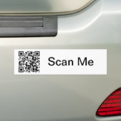 QR-code - Bumpersticker (Op auto)