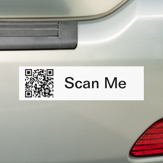 QR-code - Bumpersticker (Op auto)