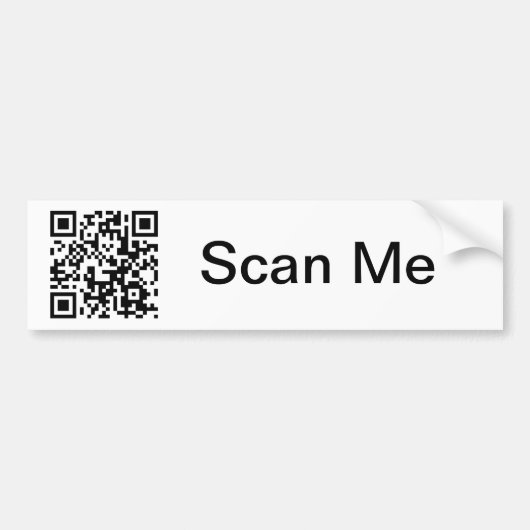 QR-code - Bumpersticker (Voorkant)