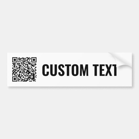 QR-code Bumpersticker (Voorkant)
