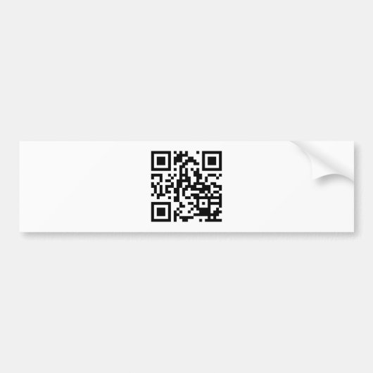 QR CODE® BUMPERSTICKER (Voorkant)