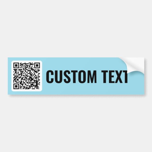 QR-code Bumpersticker (Voorkant)