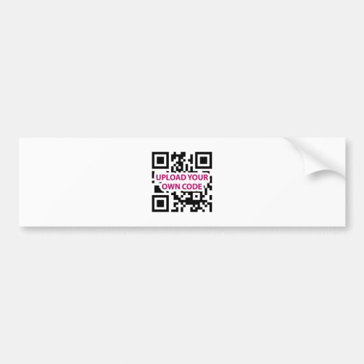 QR-code Bumpersticker (Voorkant)