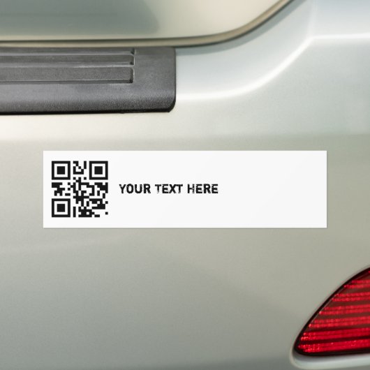 QR-code Bumpersticker Sjabloon (Op auto)