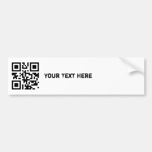 QR-code Bumpersticker Sjabloon (Voorkant)