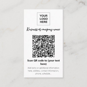 QR-code bureau tafelblad sjabloon Visitekaartje