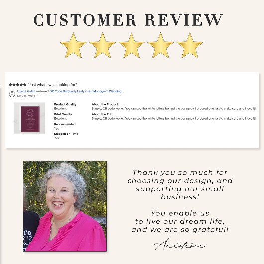 QR Code Burgundy Leafy Crest Monogram Weddenschap Kaart