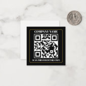QR Code Business Branding Easy Note Card Notitiekaartje (Voorkant / Achterkant in situ)