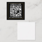 QR Code Business Branding Easy Note Card Notitiekaartje (Voorkant / Achterkant)