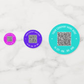 QR Code Business Colorful Promotion Confetti (Voorkanten)