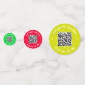 QR Code Business Colorful Promotion Confetti (Achterkanten)