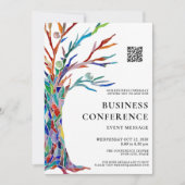 QR Code Business Conference Kaart (Voorkant)