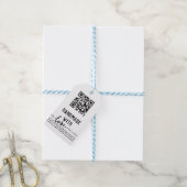 QR Code Business Handmade with Love Cadeaulabel (Met Touw)