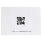 QR-code Business logo Bedrijfswebsite Custom Groot Cadeauzakje (Voorkant)