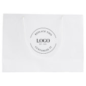 QR-code Business logo Bedrijfswebsite Custom Groot Cadeauzakje (Achterkant)