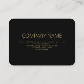 QR Code Business Logo Black Mighty Visitekaartje (Achterkant)