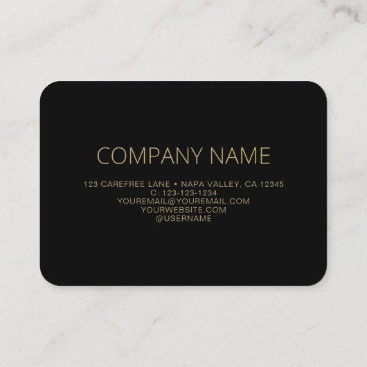 QR Code Business Logo Black Mighty Visitekaartje (Achterkant)