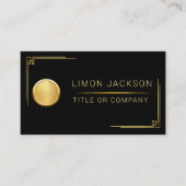 QR Code Business Logo Black Modern Professional Visitekaartje (Voorkant)