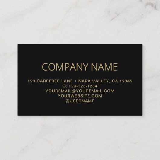 QR Code Business Logo Black Modern Visitekaartje (Achterkant)