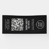 QR Code Business Logo Black Spandoek (Horizontaal)