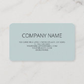 QR Code Business Logo Dusty Blue Visitekaartje (Achterkant)