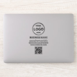 QR Code Business Logo Eenvoudige minimalistische l Sticker