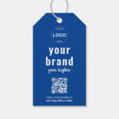 QR Code Business Logo Hang Label Prijs Label Swing Cadeaulabel (Voorkant)