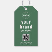 QR Code Business Logo Hang Label Prijs Swing Label Cadeaulabel (Voorkant)