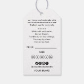 QR Code Business Logo Hang Label Prijs Swing Label Cadeaulabel (Achterkant)
