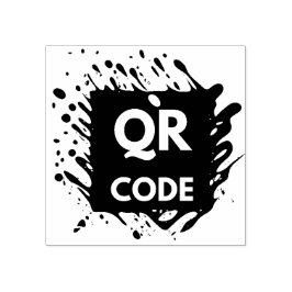 QR Code Business Logo hier Rubberstempel
