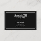 QR Code Business Logo Kaart | Modern minimalist Visitekaartje (Voorkant)