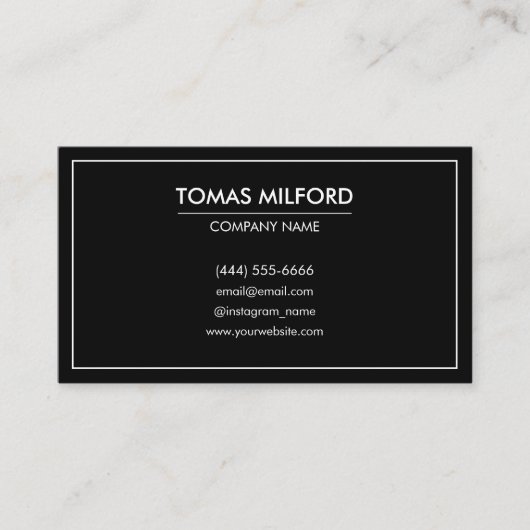 QR Code Business Logo Kaart | Modern minimalist Visitekaartje (Voorkant)