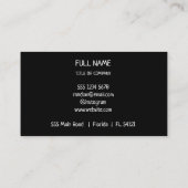 QR Code Business Logo | Modern Blush Pink Business Contactkaartje (Achterkant)