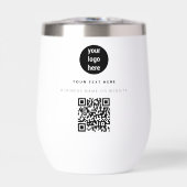 QR Code Business Logo Modern minimalistisch bedrij (Voorkant)