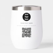 QR Code Business Logo Modern minimalistisch bedrij (Achterkant)
